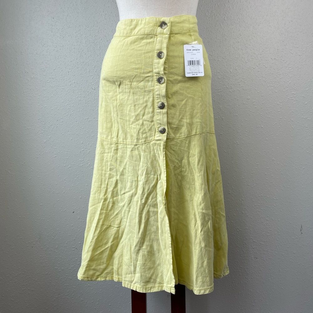 NWT Free People Citeon Midi Skirt Size 2